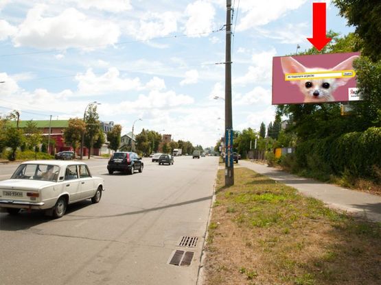 Фото рекламної площини за адресою Стеценко ул., 400м до Туполева ул., в сторону Щербаковского ул. (бывш. Щербакова ул.)