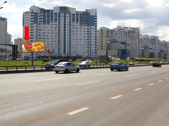 Фото рекламной плоскости по адресу Бажана пр. / Гришка ул., за McDonald's, ст. м. "Позняки", в центр, левый