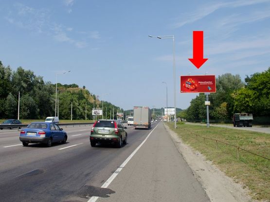 Фото рекламної площини за адресою Столичное шоссе, 900м до моста Южного , в центр