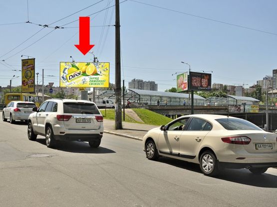 Фото рекламной плоскости по адресу Гетьмана ул., заезд на Борщаговскую ул., возле ТРЦ "Аркадия", супермаркет "Сильпо", в сторону Комарова пр. Фото рекламной плоскости по адресу Гетьмана ул., заезд на Борщаговскую ул., возле ТРЦ "Аркадия", супермаркет "Сильпо", в сторону Комарова пр.