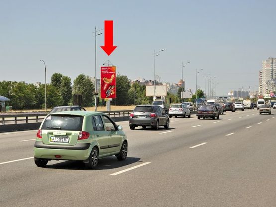 Фото рекламной плоскости по адресу Бажана пр., 160м от ст. м. "Вирлиця", в сторону ст. м. "Харьковская" Фото рекламной плоскости по адресу Бажана пр., 160м от ст. м. "Вирлиця", в сторону ст. м. "Харьковская"