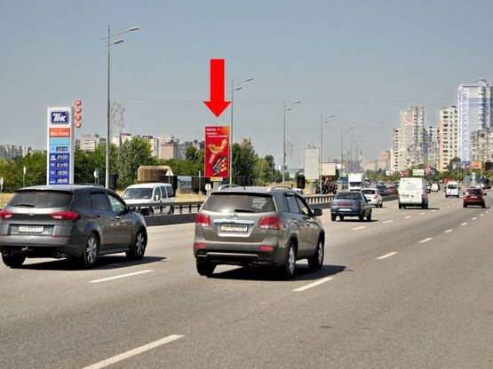 Фото рекламної площини за адресою Бажана пр., перед заездом на АЗС "Золотой Гепард", в сторону ст. м. "Харьковская" Фото рекламної площини за адресою Бажана пр., перед заездом на АЗС "Золотой Гепард", в сторону ст. м. "Харьковская"