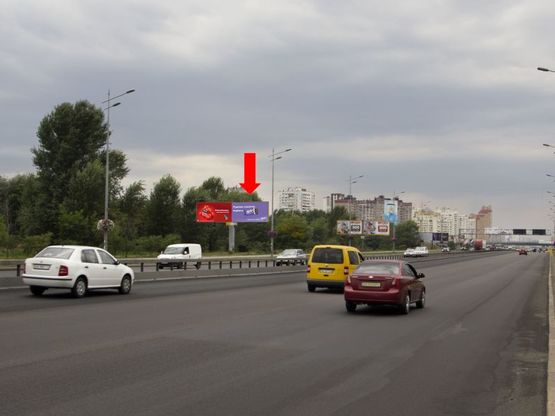 Фото рекламної площини за адресою Бажана пр., 5Е, напротив, правый, в сторону ст. м. "Харьковская"