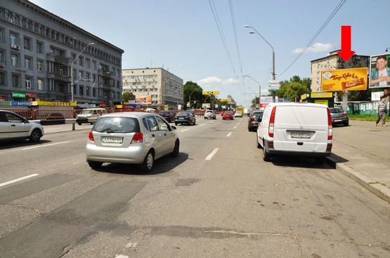 Фото рекламной плоскости по адресу Победы пр. / Василевской ул., ст. м. "Политехнический институт", из центра