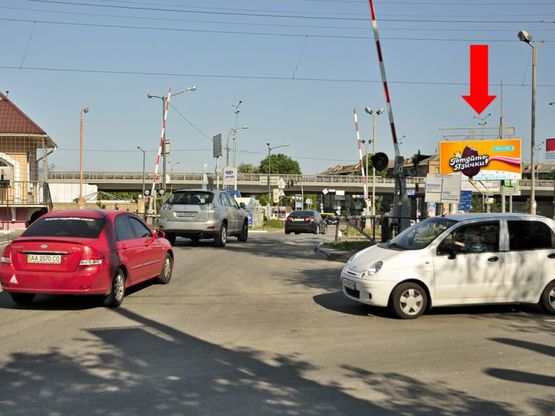 Фото рекламної площини за адресою Науки пр., съезд на Столичное шоссе, в сторону Столичное шоссе Фото рекламної площини за адресою Науки пр., съезд на Столичное шоссе, в сторону Столичное шоссе