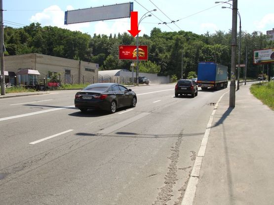 Фото рекламної площини за адресою Протасов Яр ул., 39, в сторону Соломенская ул.