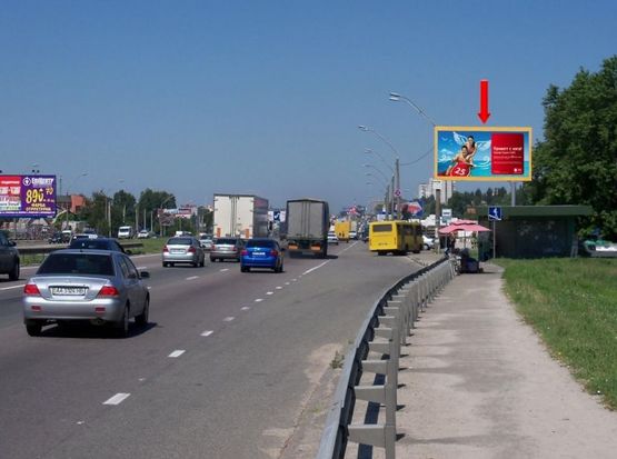 Фото рекламной плоскости по адресу Кольцевая дорога / Григоровича-Барского ул., в сторону Победы пр.