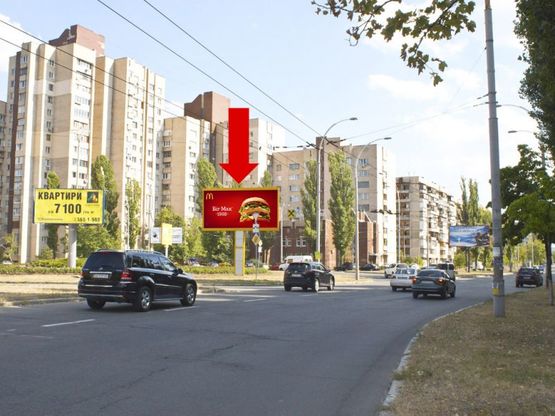 Фото рекламной плоскости по адресу Иорданская ул. (бывш. Гавро ул.), 14 / Архипенка ул. (бывш. Залки ул.), в сторону Бандеры пр. (бывш. Московский пр.)