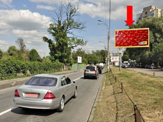 Фото рекламної площини за адресою Науки пр., 90, напротив, в сторону Столичное шоссе