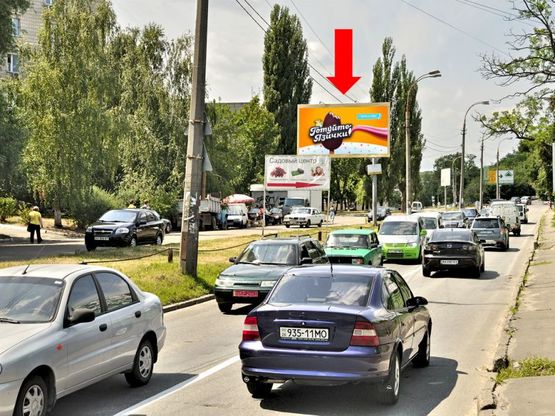 Фото рекламної площини за адресою Науки пр., 90, напротив, в сторону Демеевская пл. (бывш. Московская пл.)