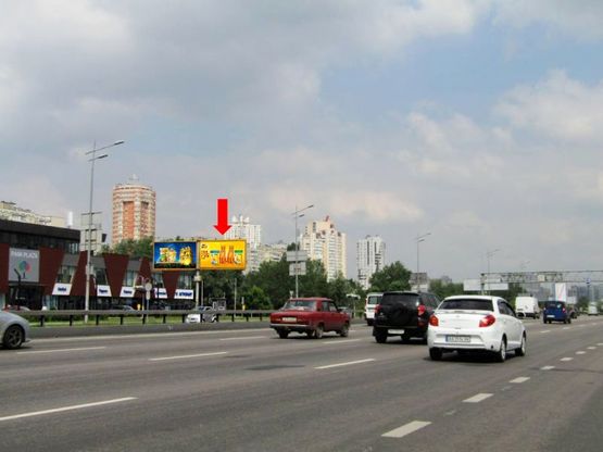 Фото рекламной плоскости по адресу Бажана пр., ст. м. "Осокорки", 100м от заезда на Днепровская Набережная, в сторону Харьковская пл., правая Фото рекламной плоскости по адресу Бажана пр., ст. м. "Осокорки", 100м от заезда на Днепровская Набережная, в сторону Харьковская пл., правая