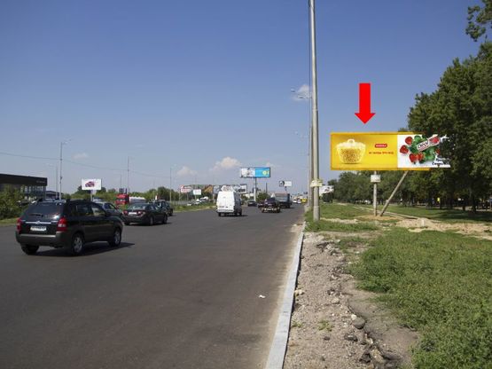 Фото рекламной плоскости по адресу Кольцевая дорога / Зодчих ул., 18, напротив, в сторону Победы пр., левая