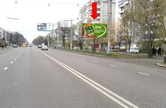 Фото рекламной плоскости по адресу Городоцкая ул., 186-188, возле мотозавода, из центра