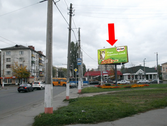 Фото рекламной плоскости по адресу Покровская ул. (бывш. ул. Щорса) ул. / Грушевского ул. (бывш. ул. Котовского)