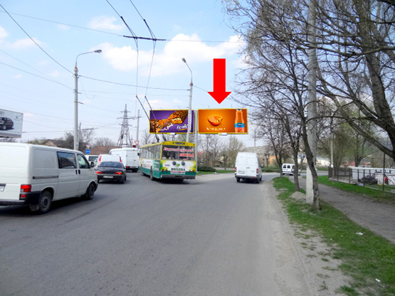 Фото рекламної площини за адресою Калиновская ул. / Хотинская ул., транспортная развязка, правый Фото рекламної площини за адресою Калиновская ул. / Хотинская ул., транспортная развязка, правый