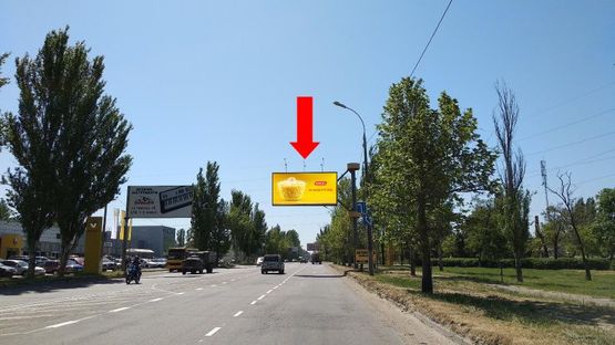 Фото рекламной плоскости по адресу Николаевское шоссе, возле Механического завода, гусь, над дорогой, в центр Фото рекламной плоскости по адресу Николаевское шоссе, возле Механического завода, гусь, над дорогой, в центр