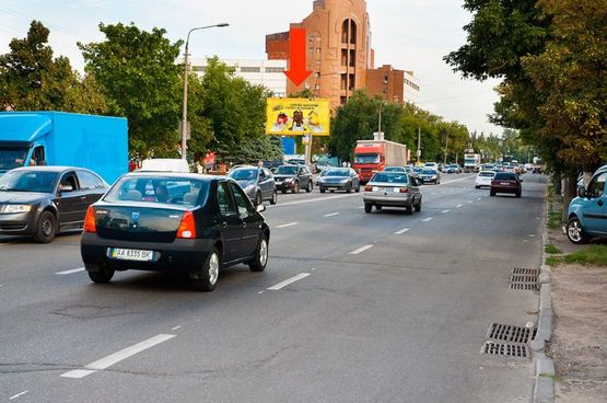 Фото рекламної площини за адресою Скляренко ул., 5, в сторону Бандеры пр. (бывш. Московский пр.)