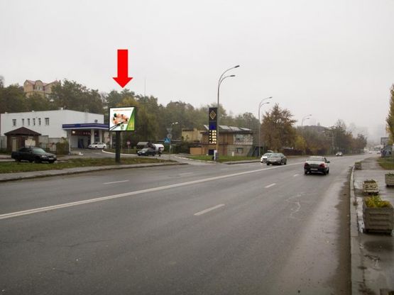 Фото рекламної площини за адресою Брожко ул. (бывш. Кировоградская ул.), 38, возле АЗС "Glusco", в сторону Гринченка ул.