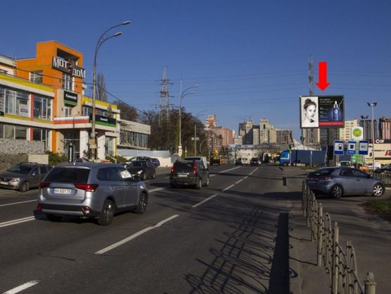 Фото рекламной плоскости по адресу Брожко ул. (бывш. Кировоградская ул.) - ул. Изюмская, возле АЗС "WOG", в сторону ул. Гринченко