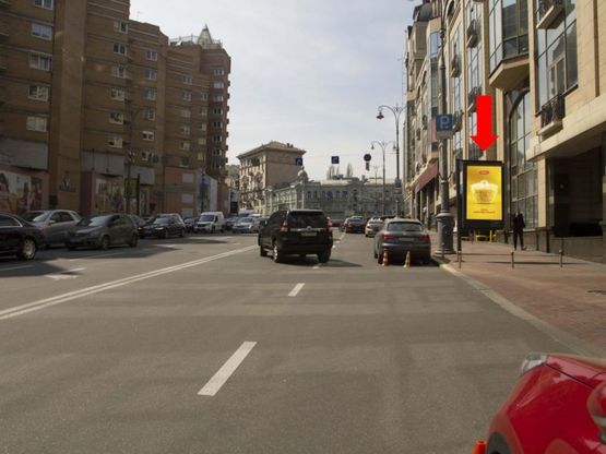 Фото рекламной плоскости по адресу Бассейная, 6, ТЦ "Арена сити" и "Мандарин плаза", в сторону ул. Б. Васильковская