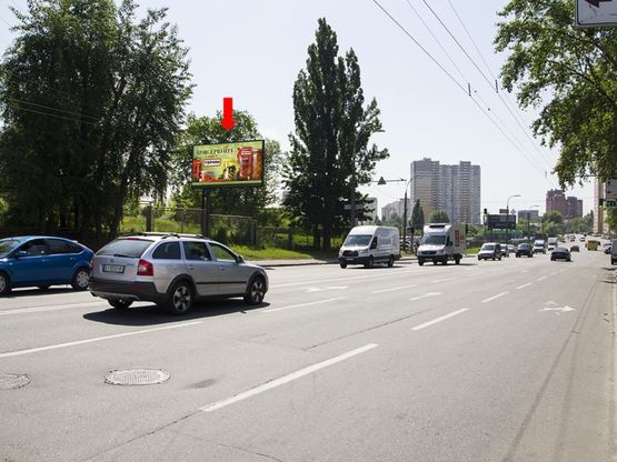 Фото рекламной плоскости по адресу Науки пр, 52 - ул. Ракетная, в сторону Столичного шоссе