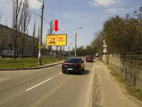 Фото рекламной плоскости по адресу Науки пр., 86 в сторону Демеевской пл.