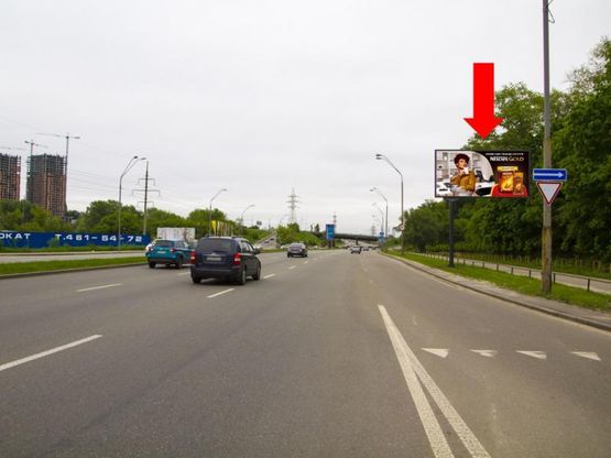 Фото рекламной плоскости по адресу Саперно-Слободская ул., возле АЗС WOG, в сторону Южного моста
