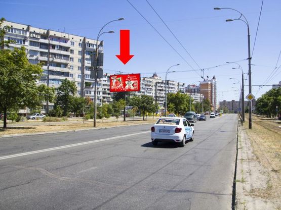 Фото рекламної площини за адресою Гайдай ул., 10, в сторону ул. Тимошенко
