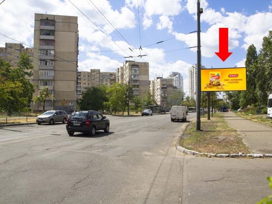 Фото рекламної площини за адресою Героев Сталинграда пр., 61 в сторону ул. Героев Днепра Фото рекламної площини за адресою Героев Сталинграда пр., 61 в сторону ул. Героев Днепра