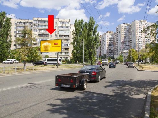 Фото рекламной плоскости по адресу Героев Сталинграда пр., 61 в сторону ул. Северной