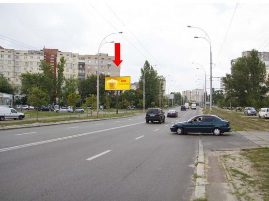 Фото рекламной плоскости по адресу Героев Днепра ул., 18а, в сторону ул. Гайдай, Полярной