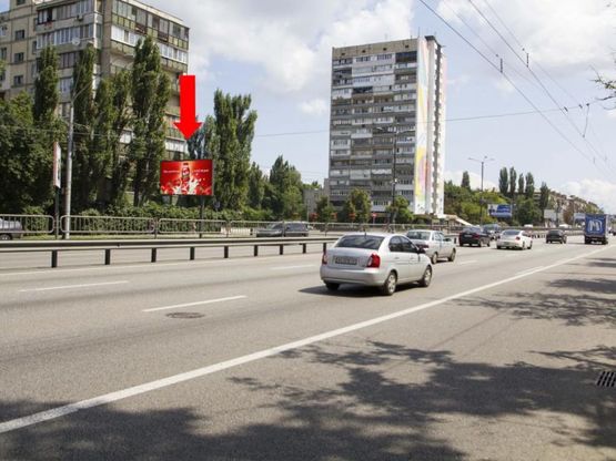 Фото рекламной плоскости по адресу Победы пр., 116/1 - бул. Вернадского, в центр Фото рекламной плоскости по адресу Победы пр., 116/1 - бул. Вернадского, в центр