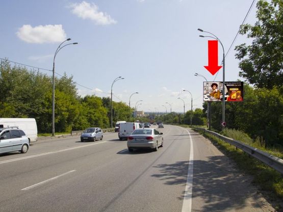 Фото рекламной плоскости по адресу Заболотного ул., в сторону Столичного шоссе