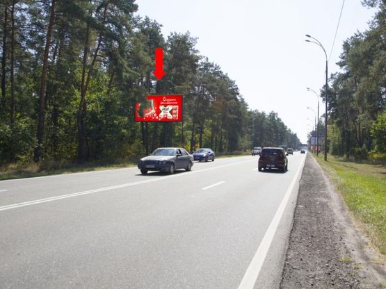 Фото рекламной плоскости по адресу Столичное шоссе, ост. "санаторий Конча Заспа", из центра