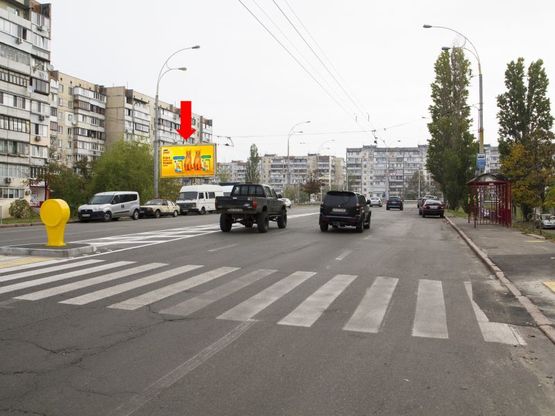 Фото рекламної площини за адресою Героев Днепра ул., 71, в сторону Героев Сталинграда пр.