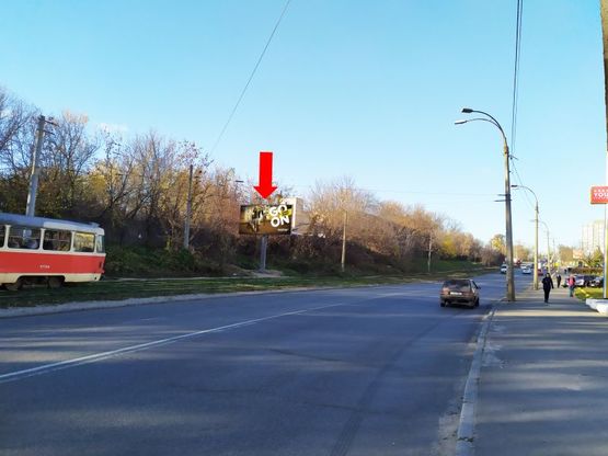 Фото рекламної площини за адресою Василенко ул. - ул. Выборгская, в сторону пр. Победы, ст.м. "Берестейская"