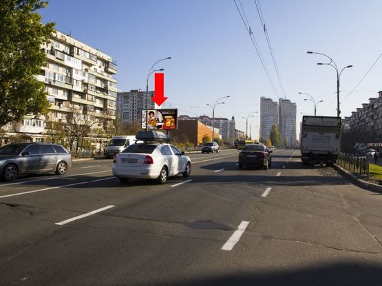 Фото рекламной плоскости по адресу Архипенко ул. (бывш. М. Залки), напротив супермаркета "Сильпо", в сторону пр. Героев Сталинграда