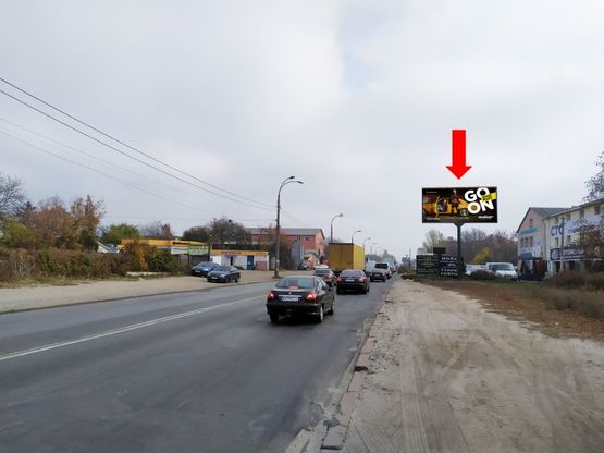 Фото рекламної площини за адресою Стеценко ул. 55, в сторону центра