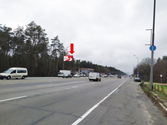 Фото рекламной плоскости по адресу Броварской пр., возле магазина "Flagman", в центр Фото рекламной плоскости по адресу Броварской пр., возле магазина "Flagman", в центр