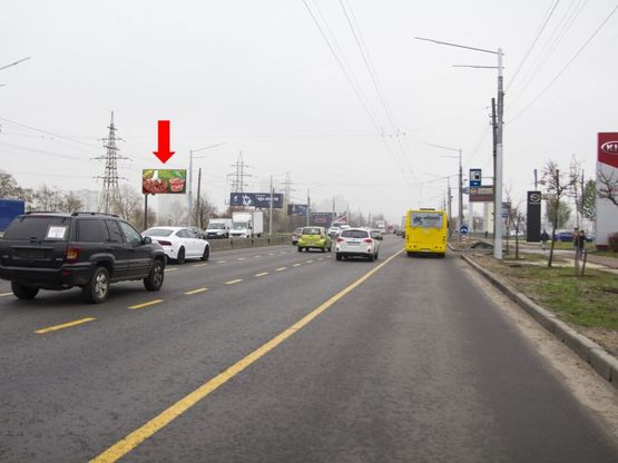Фото рекламной плоскости по адресу Бандеры пр. (бывш. Московский пр.) 22, в сторону Северного моста