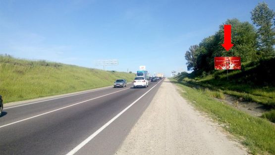 Фото рекламной плоскости по адресу Окружная дорога, с. Сокольники, в сторону ул. Стрыйская, ТРЦ "King Cross" Фото рекламной плоскости по адресу Окружная дорога, с. Сокольники, в сторону ул. Стрыйская, ТРЦ "King Cross"
