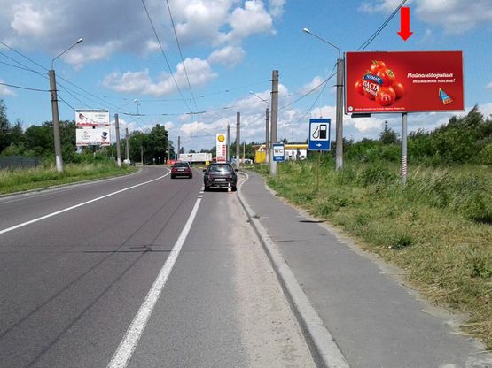 Фото рекламной плоскости по адресу Зеленая ул., въезд в город