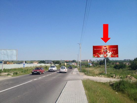 Фото рекламної площини за адресою Окружная дорога, с. Сокольники, в центр Фото рекламної площини за адресою Окружная дорога, с. Сокольники, в центр