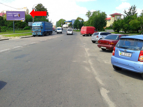 Фото рекламной плоскости по адресу Вашингтона ул., 5А, напротив, в центр Фото рекламной плоскости по адресу Вашингтона ул., 5А, напротив, в центр