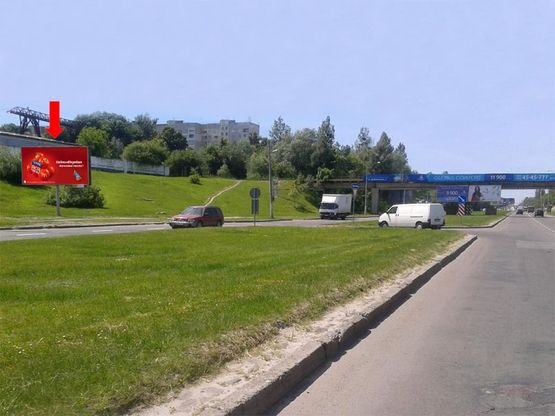 Фото рекламної площини за адресою Хуторовка ул., возле рынка "Шувар", в сторону Стрыйской ул.