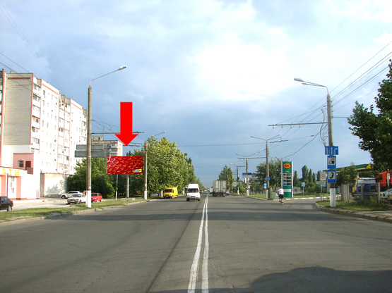 Фото рекламной плоскости по адресу Героев Сталинграда пр., 103, Терновская развилка, возле АЗС "БРСМ", в центр