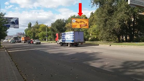 Фото рекламної площини за адресою Херсонское шоссе, 94 / Космонавтов ул., возле АЗС "Amic", возле Николаевского хлебозавода №1, в центр