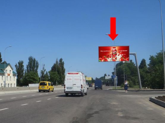 Фото рекламної площини за адресою Киевское шоссе (бывш. Ленинградское шоссе) / Новомосковская дорога, 9/4, в центр Фото рекламної площини за адресою Киевское шоссе (бывш. Ленинградское шоссе) / Новомосковская дорога, 9/4, в центр