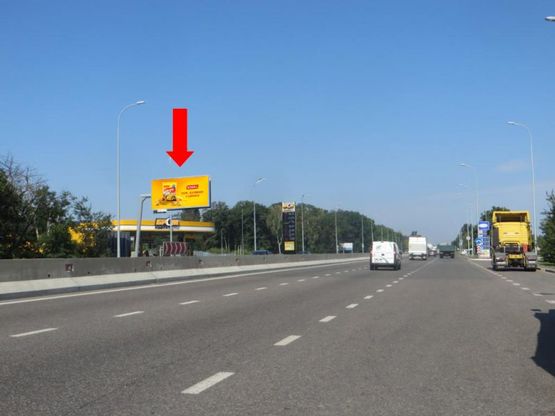 Фото рекламної площини за адресою Киевское шоссе (бывш. Ленинградское шоссе) / Новомосковская дорога, 9/4, из центра