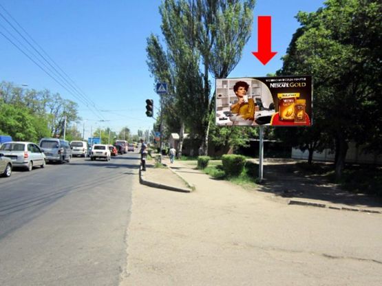 Фото рекламної площини за адресою Овидиопольская дорога ул. / Рихтера ул. (бывш. Щорса ул.), возле остановки "Селекционный институт", в центр Фото рекламної площини за адресою Овидиопольская дорога ул. / Рихтера ул. (бывш. Щорса ул.), возле остановки "Селекционный институт", в центр